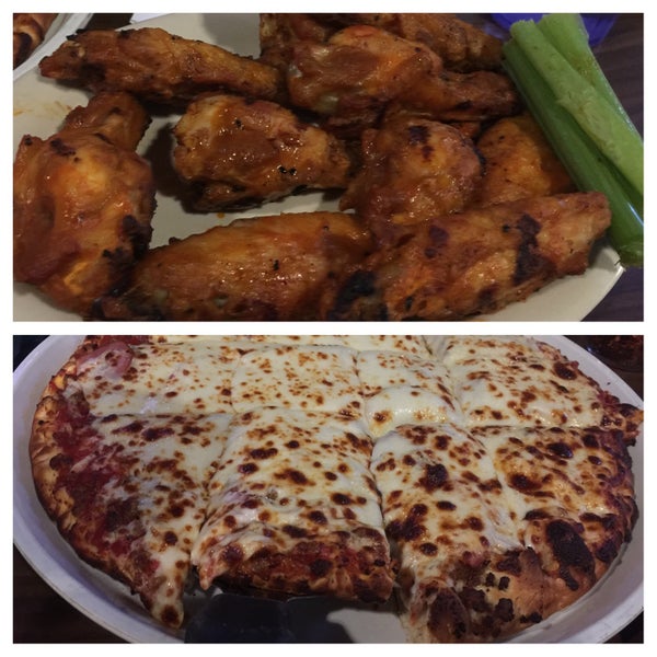 Char buff wings & meat pizza... we'll definitely be returning!!! 😁👍🏽