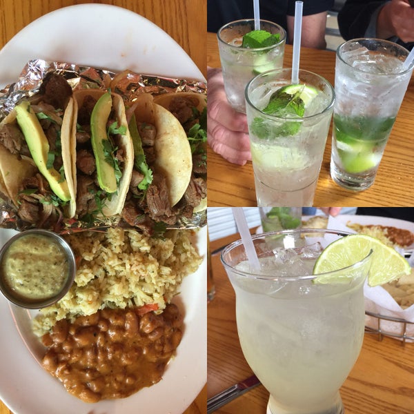 Mojitos & Margaritas were good... Carne Asada tacos were pretty good... I never touch the rice & beans... they’re just not done right... but the rest was good!