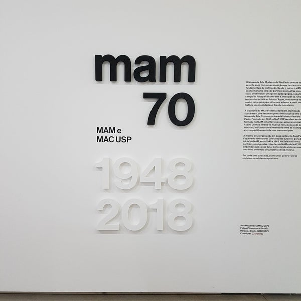 Снимок сделан в Museu de Arte Moderna de São Paulo (MAM) пользователем Daiana Pozzi 11/9/2018