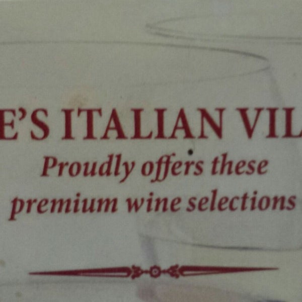 Joe's Italian villa Palos Heights, IL