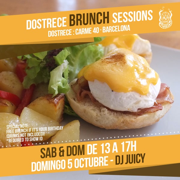 Dj Juicy for you all on Sun. Oct 5 Dostrece Brunch Sessions 13 to 17h Want. Bottomoless mimosas with that?