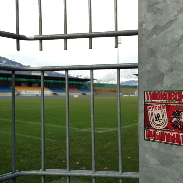 Photo taken at Rheinpark Stadion by Поволжский 👑 on 12/30/2012