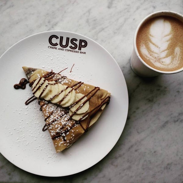 Photo taken at Cusp Crepe and Espresso Bar by Davidson F. on 11/23/2015