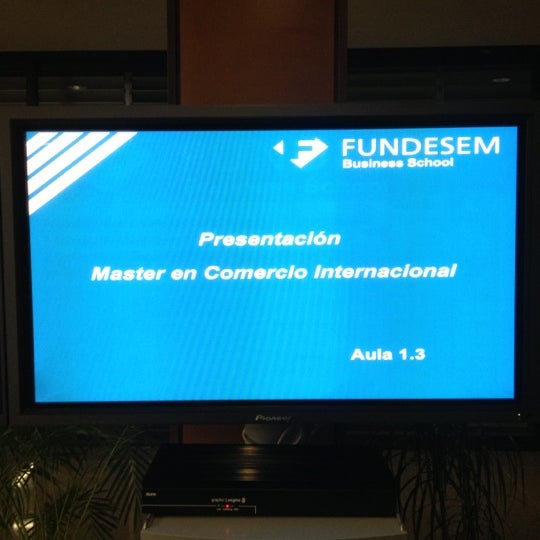 10/24/2012 tarihinde Alejandra S.ziyaretçi tarafından Fundesem Business School'de çekilen fotoğraf