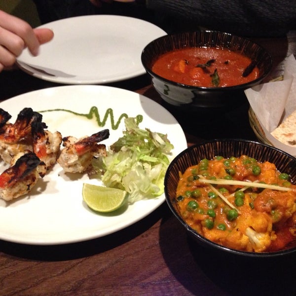 The tandoori prawns were delish and highly enjoyed the side order of cauliflower curry. Service was lovely too.