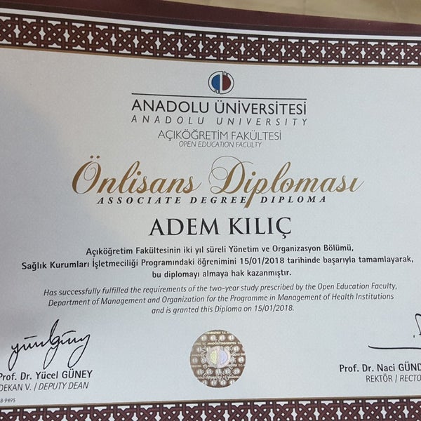 anadolu üniversitesi aöf telefon