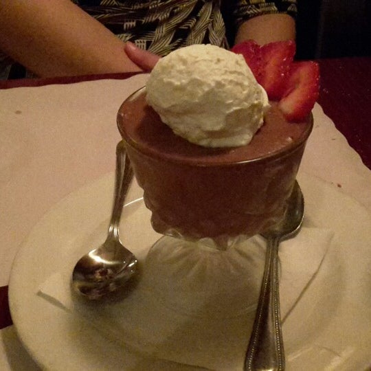 The chocolate mousse