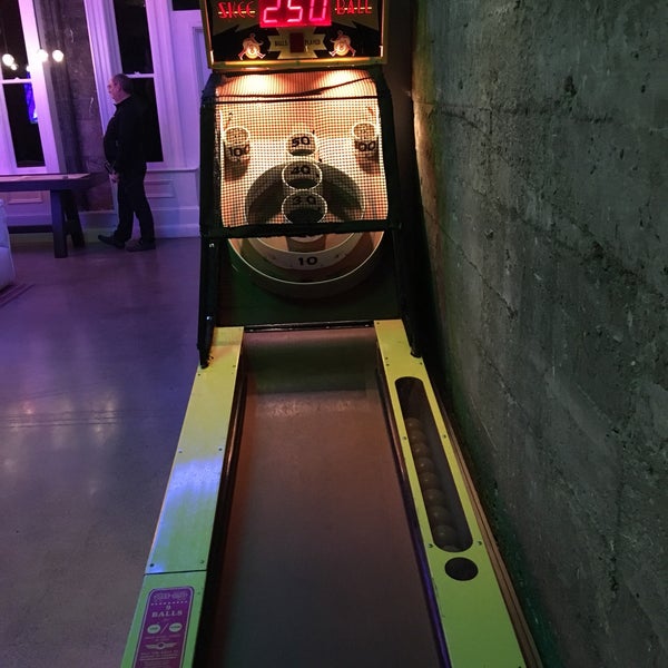 There’s skee ball in the downstairs game room