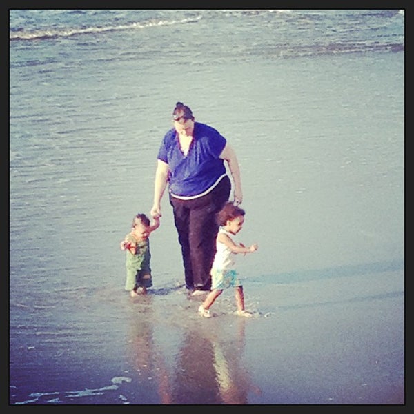 Photo taken at Springmaid Beach by Sally P. on 9/15/2013