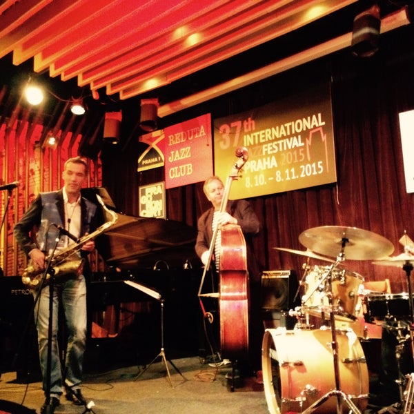 Photo taken at Reduta Jazz Club by Denise S. on 11/14/2015