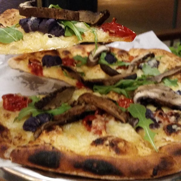 Excellent  service!! Eggplant  and Purple potato pizza super tasty!! Lovely place $$
