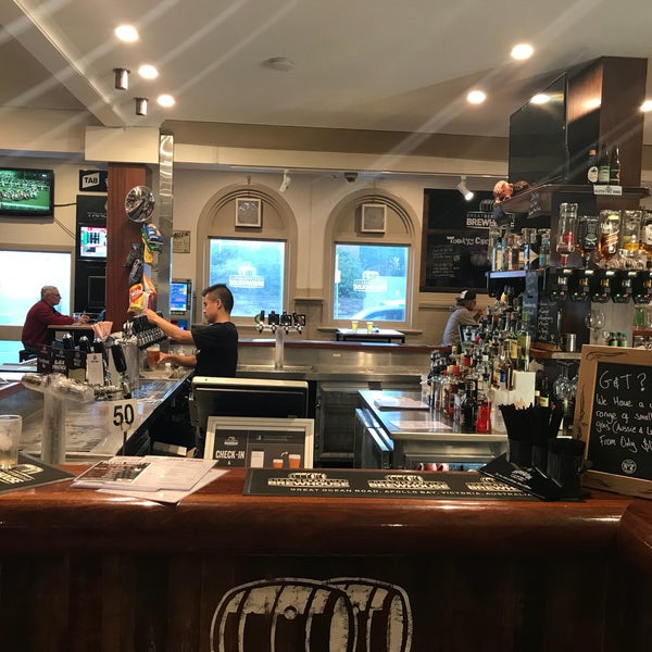 Photo taken at Great Ocean Road Brewhouse by Bill W. on 3/22/2018