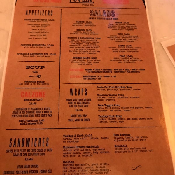 stone l'oven pizza co Italian Restaurant