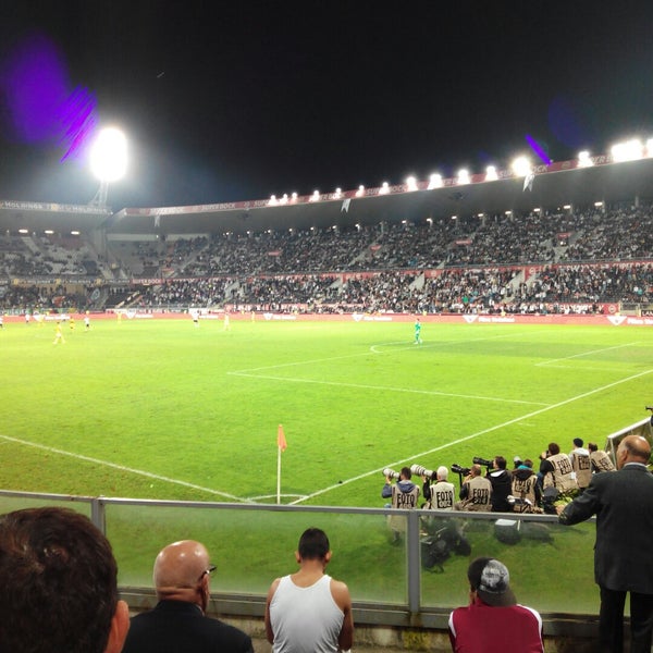 Photo taken at Estádio D. Afonso Henriques by Rafael S. on 11/1/2014