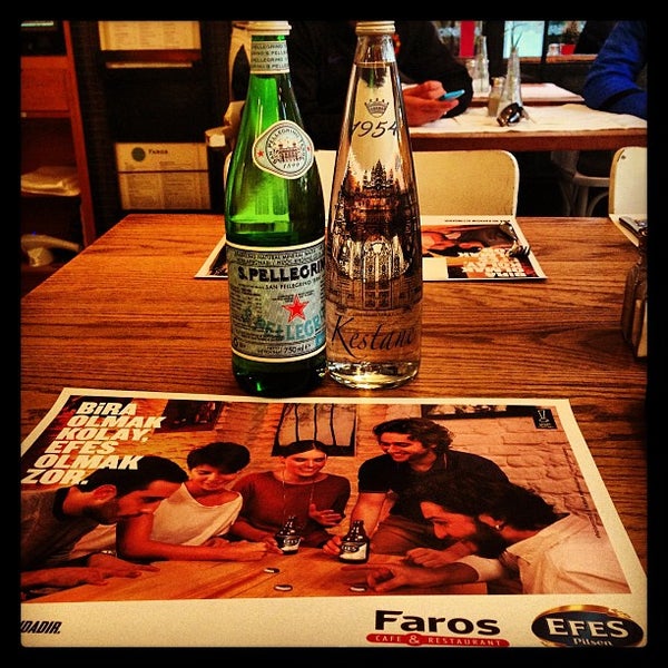 Photo taken at Faros Restaurant Sirkeci by Kenan A. on 3/9/2013
