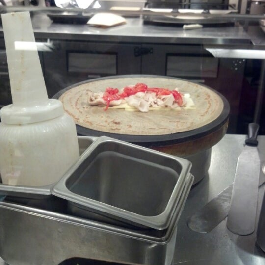 Photo taken at Flip Crepes by EC R. on 12/31/2012