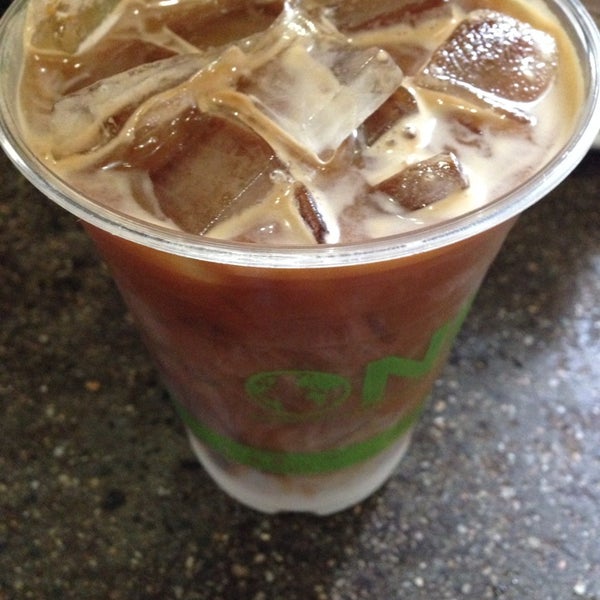 Get an iced americano instead of an iced coffee. Much better.
