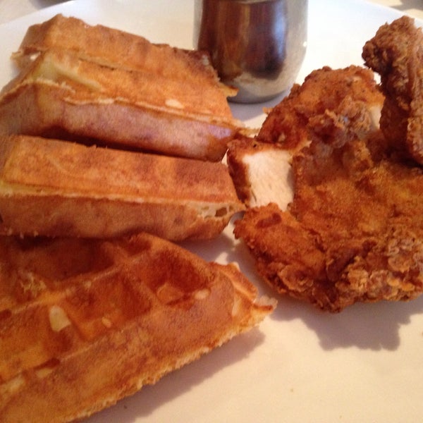 Chicken and waffles are a hit for a damn good reason. No cocktails before 1230p on Sundays.