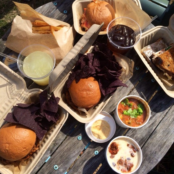 Photo taken at North Fork Table Lunch Truck by Celine K. on 4/20/2014