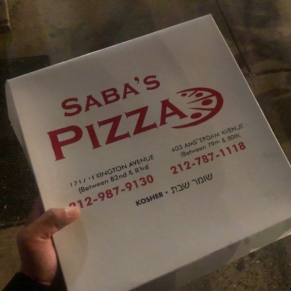 Foto diambil di Saba&#39;s Pizza Upper East oleh Akamine Y. pada 9/22/2019