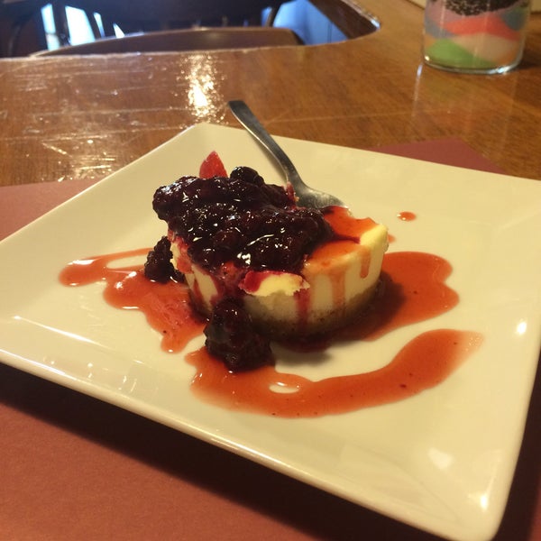 The cheesecake is amazing! A but small but tastes fantastic!