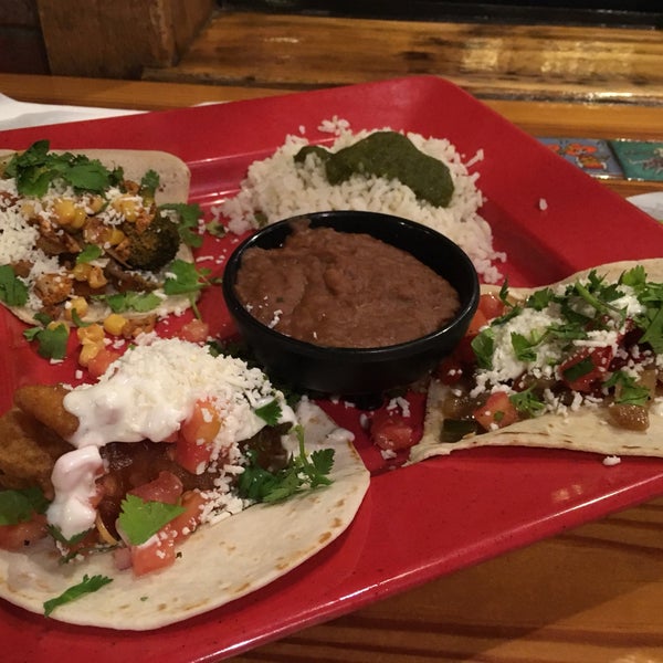 Some of the best vegetarian tacos I've ever had!