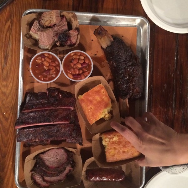 Photo taken at Fletcher&#39;s Brooklyn Barbecue by aj w. on 9/10/2015