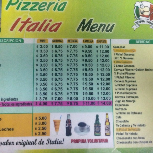 Fotos en Pizzería Italia Pizzería en Santa Tecla