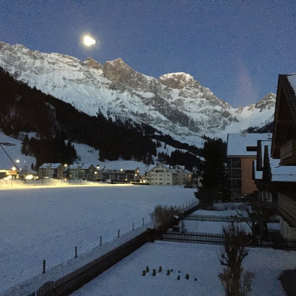 Photo taken at Ski Lodge Engelberg by Vegard K. on 2/14/2017