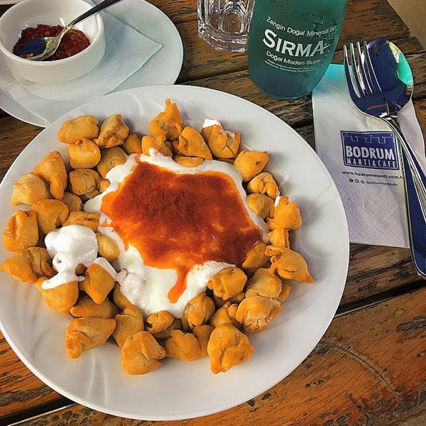 Photo taken at Bodrum Mantı &amp; Cafe by Serkan T. on 8/17/2017
