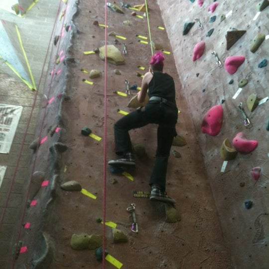 Photo taken at Adventure Rock Climbing Gym Inc by Casey E. on 1/12/2013