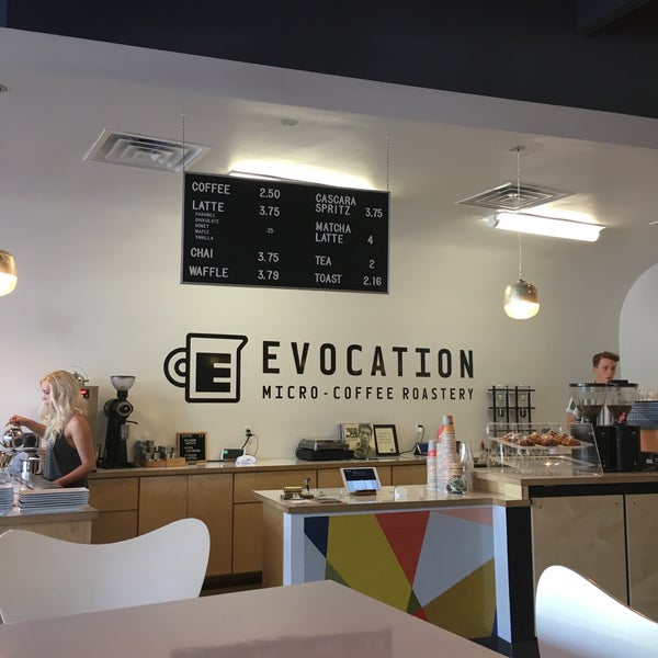 Photo taken at Evocation Coffee by jordaneil on 7/8/2017