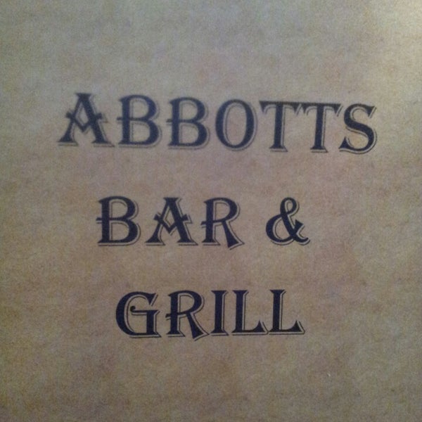 Photo taken at Abbotts Bar &amp; Grill by Adam C. on 4/19/2013