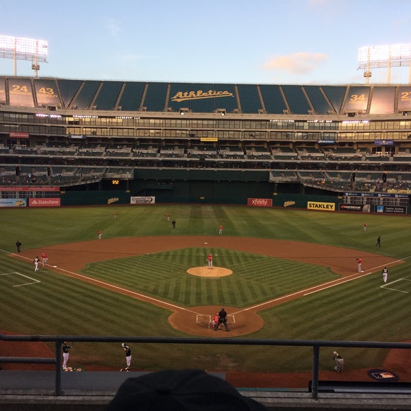 Photo taken at Oakland-Alameda County Coliseum by Jason G. on 9/2/2015