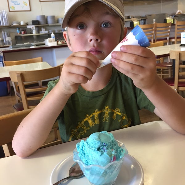 Photo taken at Knudsen&#39;s Ice Creamery by Peter M. on 4/10/2015