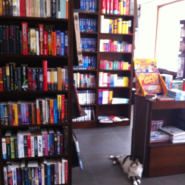 Photo taken at Bookish Store by Hulya on 3/16/2013