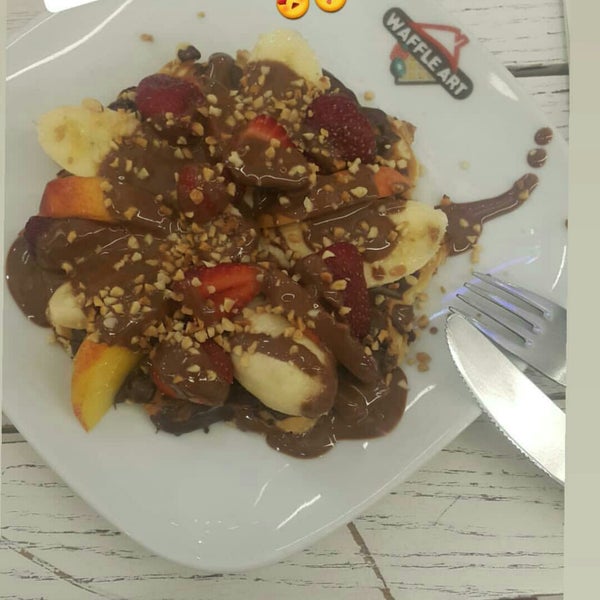 Photo taken at Waffle Art by ... on 9/7/2019
