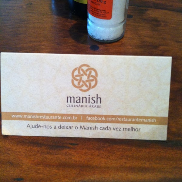 Das Foto wurde bei Manish Restaurante von Giselle P. am 4/14/2013 aufgenommen