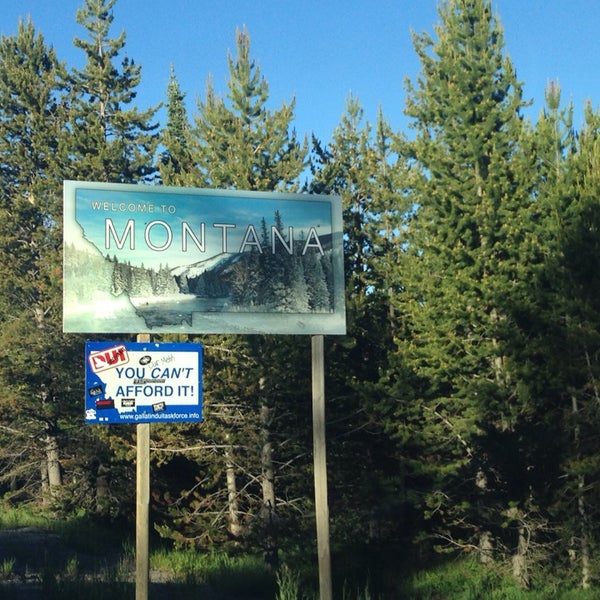 Montana Stateline Border Crossing
