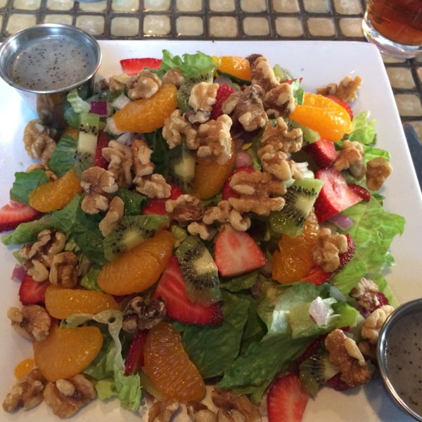 The Strawberry Poppy Seed salad is to die for! Absolutely delicious food and great atmosphere....inside and outside. Perfect location in Benton Park too.