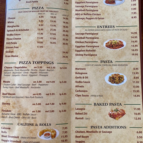 madison me house of pizza menu