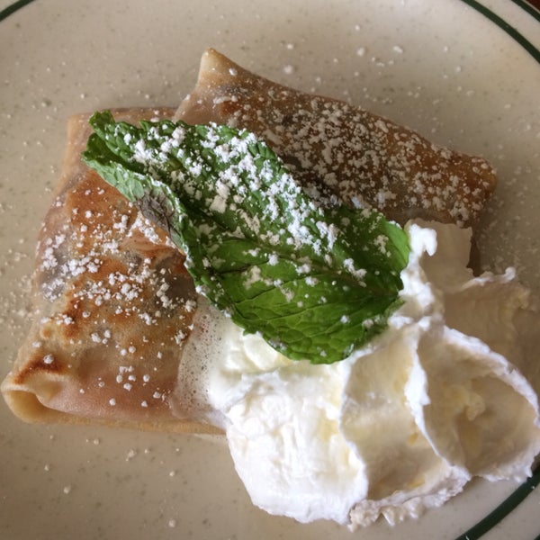 Sweet crepes with fruits taste fresh! It's light and not overly sweet. Absolutely delicious!