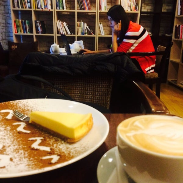 Photo taken at Bookcafe by Dmitry N. on 1/26/2015