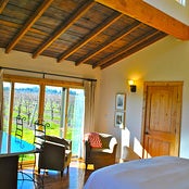 At Soda Rock Winery's Water Tower Suite the accommodations offer panoramic views of the valley as well as the winery. Guests receive a bottle of 2012 Alexander Valley chardonnay on arrival.