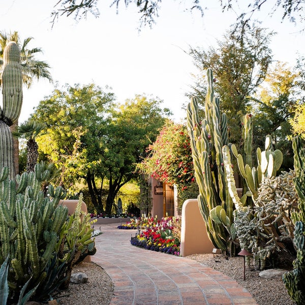 Built in the 1930s by painter Lon Megargee, the inn has 34 rooms in adobe haciendas scattered across sculpture-filled gardens.