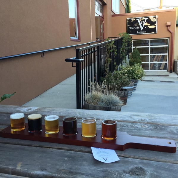 Photo taken at 13 Virtues Brewing Co. by Kerry F. on 9/19/2015