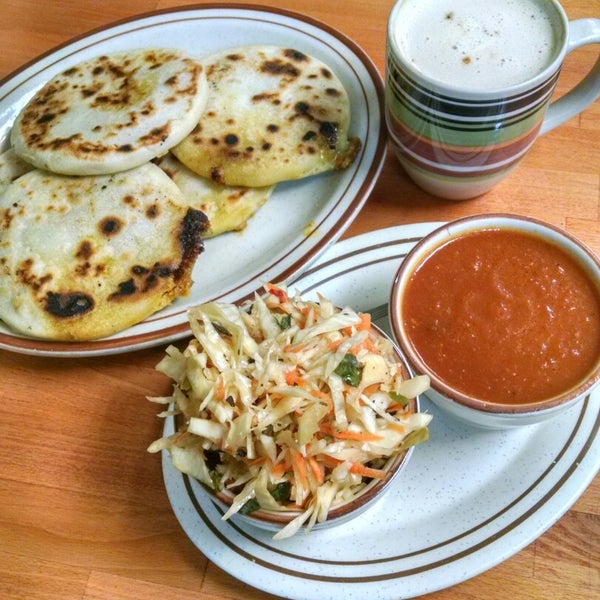 Pupusas, great ambiance and great food.