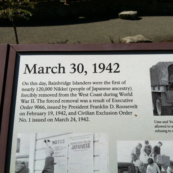 Photo taken at Bainbridge Island Japanese American Exclusion Memorial by Junkyard S. on 4/12/2014