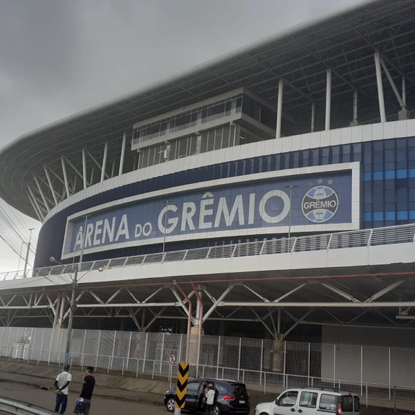 Photo taken at Arena do Grêmio by Angelica Costa on 4/25/2021