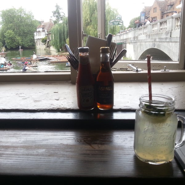 Nice views over the river.  The home made lemonade is very nice.